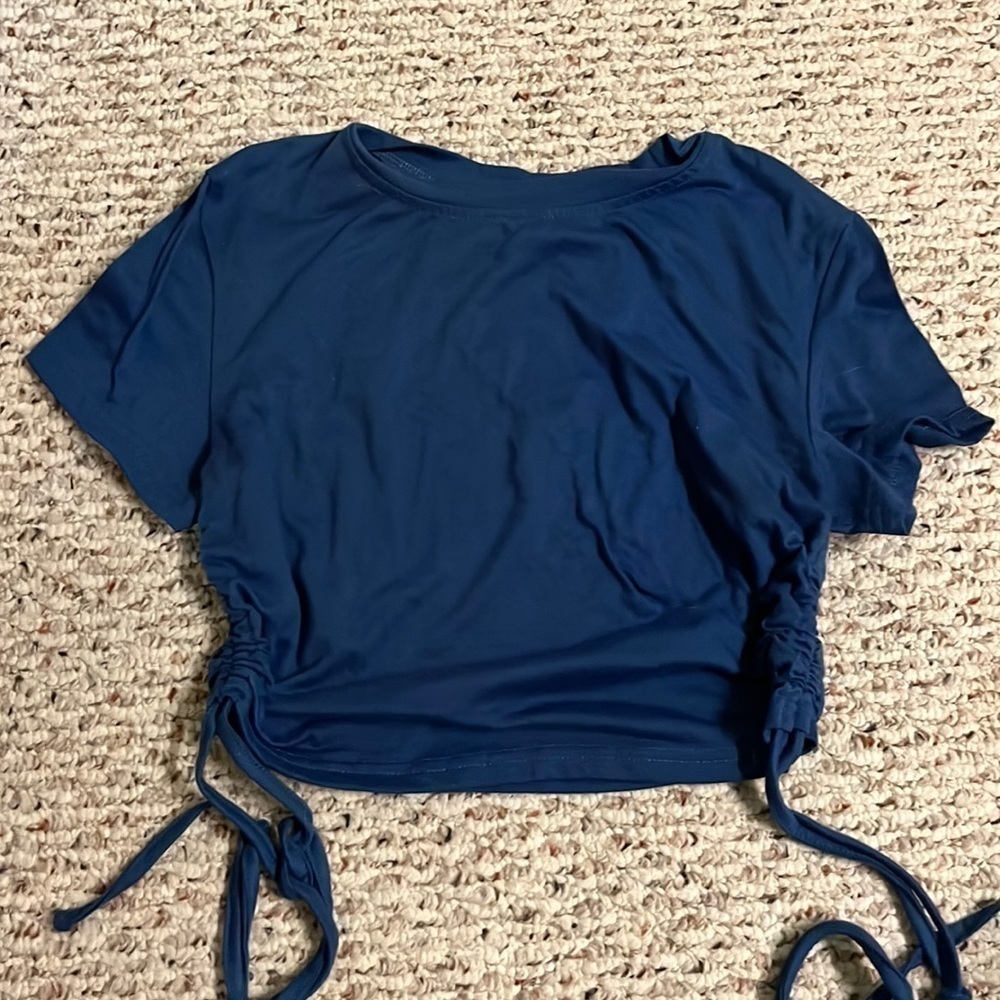 Tie side cropped tee
